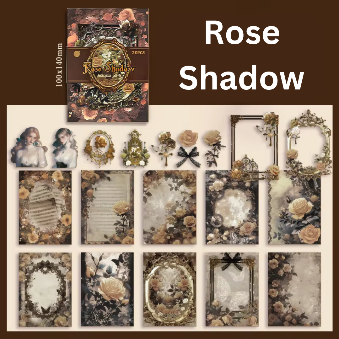 Gothic Rose Sticker and Paper Pack
