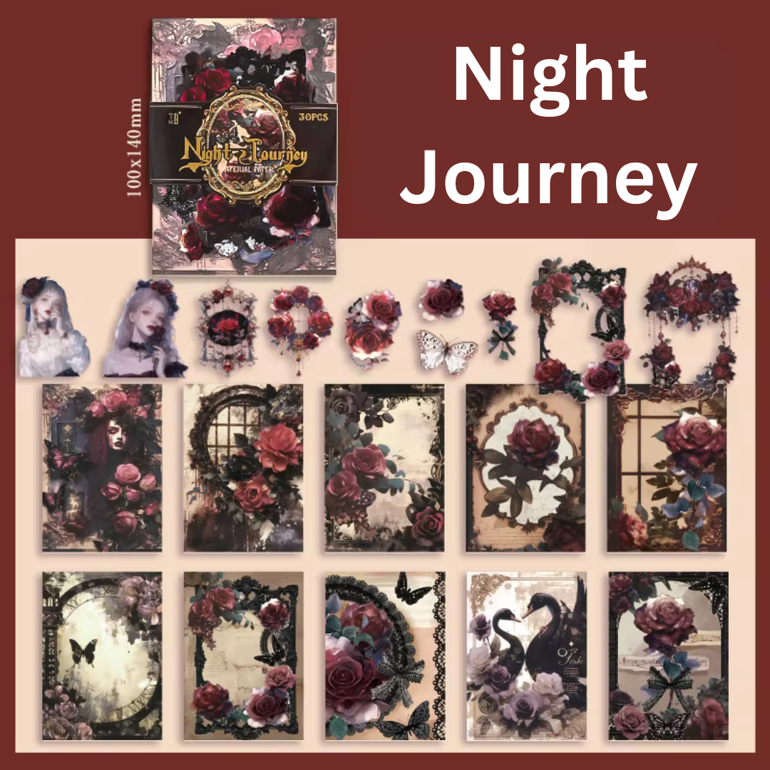 Gothic Rose Sticker and Paper Pack