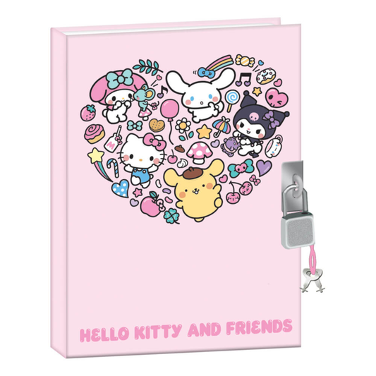 Hello Kitty and Friends My Favourite Days A5 Lockable Diary