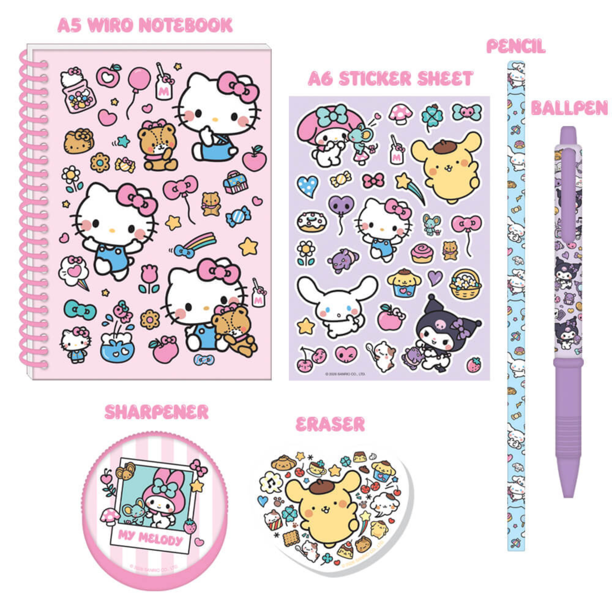 Hello Kitty and Friends My Favourite Days Super Stationery Set