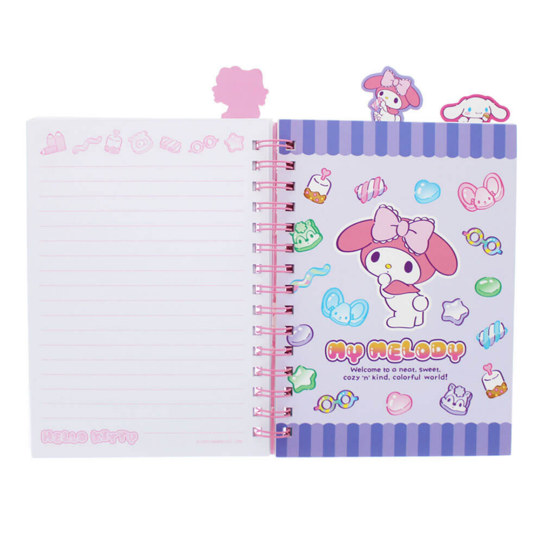 Hello Kitty Sweets Glitter Notebook