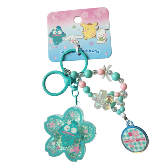Hangyodon Sakura Glitter Keychain