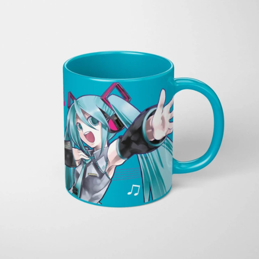 Hatsune Miku Music Notes Ceramic Mug