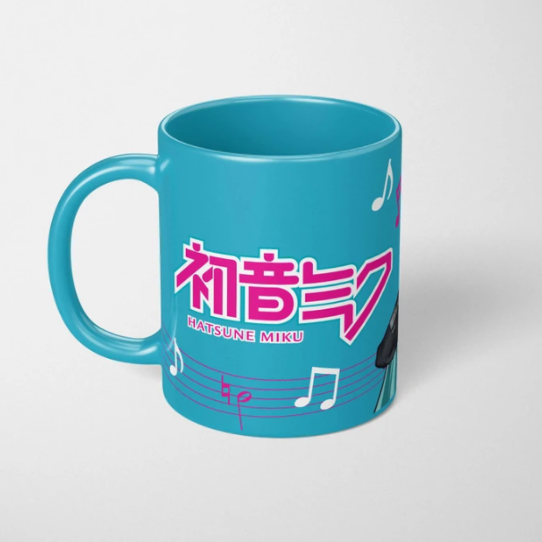 Hatsune Miku Music Notes Ceramic Mug