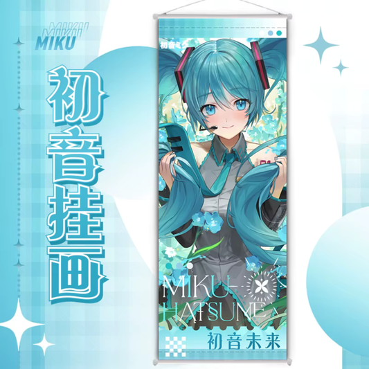 Hatsune Miku Neon Performance Wall Scroll