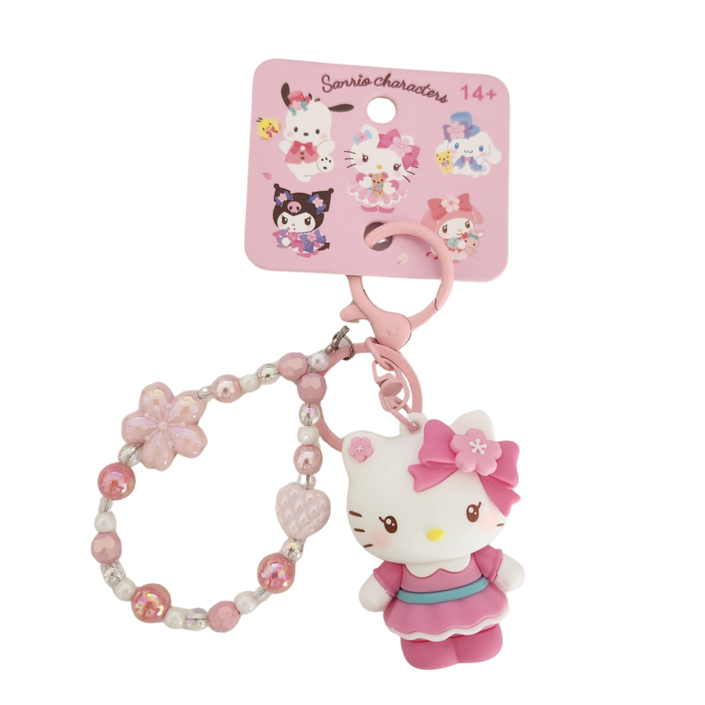Hello Kitty Sakura Charm Keychain