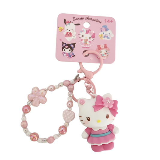 Hello Kitty Sakura Charm Keychain
