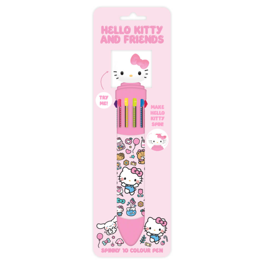 Hello Kitty and Friends My Favourite Days Hello Kitty Spinny 10 Colour Pen