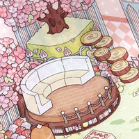 Flower Gift Box DIY Isometric Sticker Scene