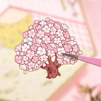 Flower Gift Box DIY Isometric Sticker Scene
