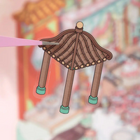 Flying Flowers Jumbo Isometric Sticker Scene