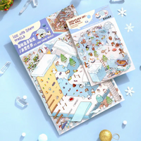 Ice Snow World Jumbo Isometric Sticker Scene