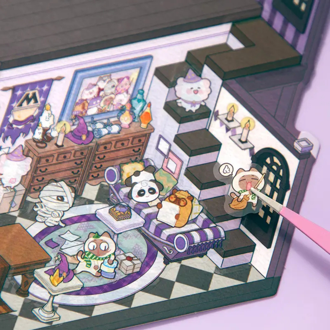 Magic Academy Jumbo Isometric Sticker Scene