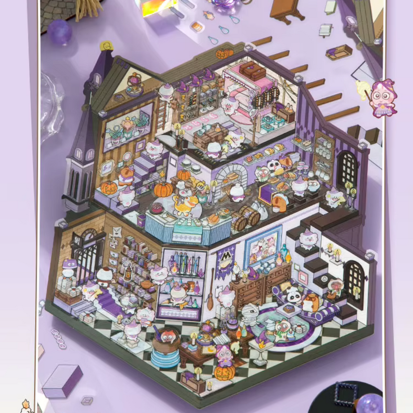 Magic Academy Jumbo Isometric Sticker Scene – Oziko Stationery Store