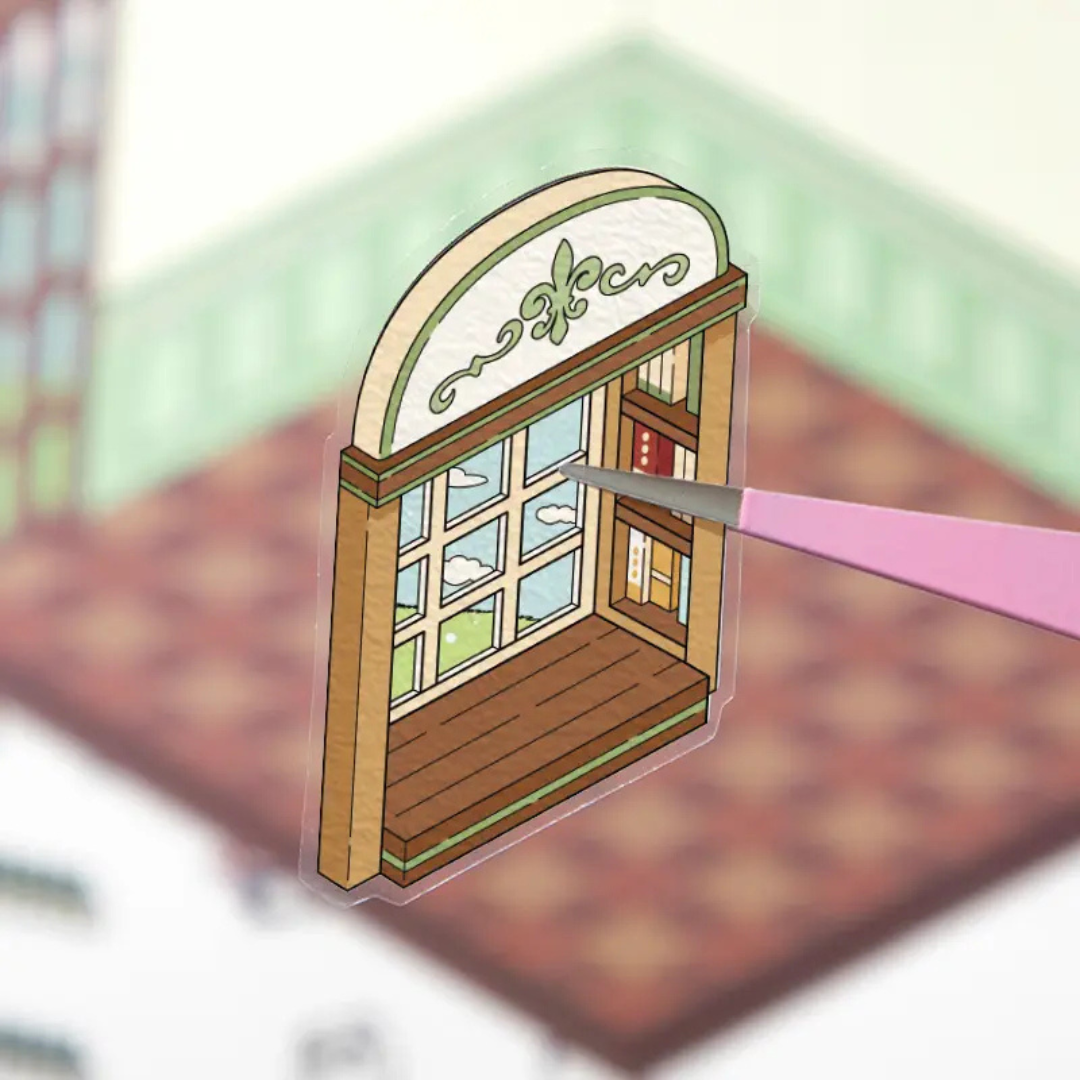 Music Bar DIY Isometric Sticker Scene