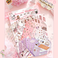 Romantic Wedding Jumbo Isometric Sticker Scene
