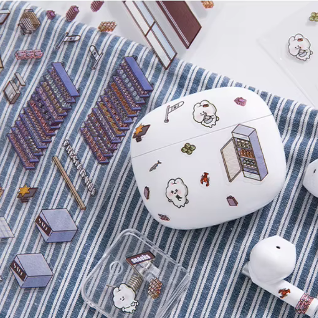 Supermarket DIY Isometric Sticker Scene