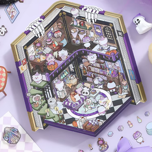 Treasure Book DIY Isometric Sticker Scene