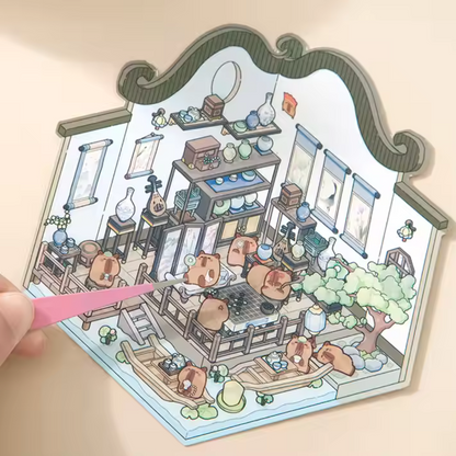 Treasure Store DIY Isometric Sticker Scene