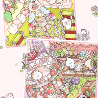 Wonderful Garden Jumbo Isometric Sticker Scene