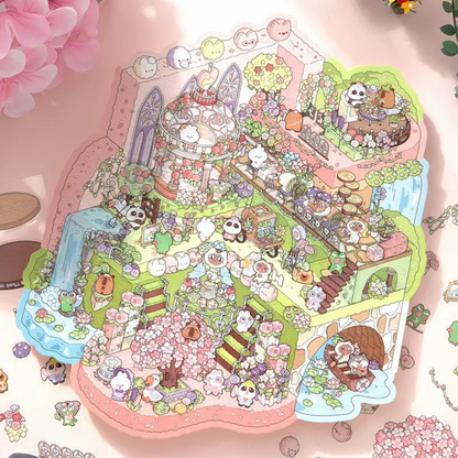 Wonderful Garden Jumbo Isometric Sticker Scene