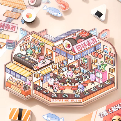 Pixel Land Isometric Sticker Scene