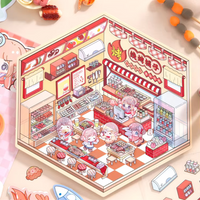 Barbeque Isometric Sticker Scene