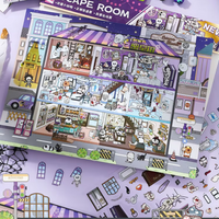 Escape Room Jumbo Isometric Sticker Scene