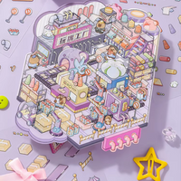Bear Dream Factory Isometric Sticker Scene