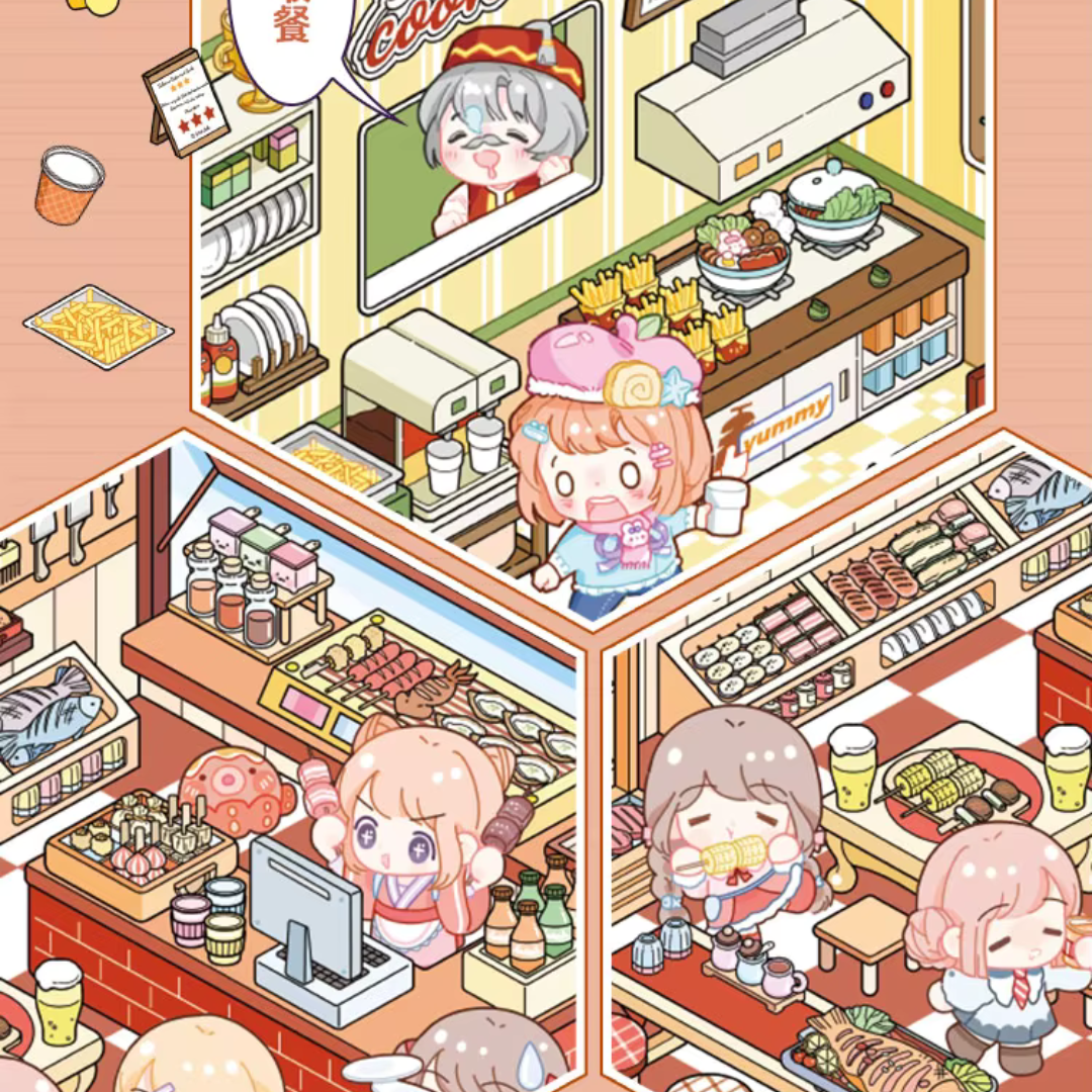 Shawarma Isometric Sticker Scene