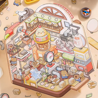 Chicks Life Isometric Sticker Scene