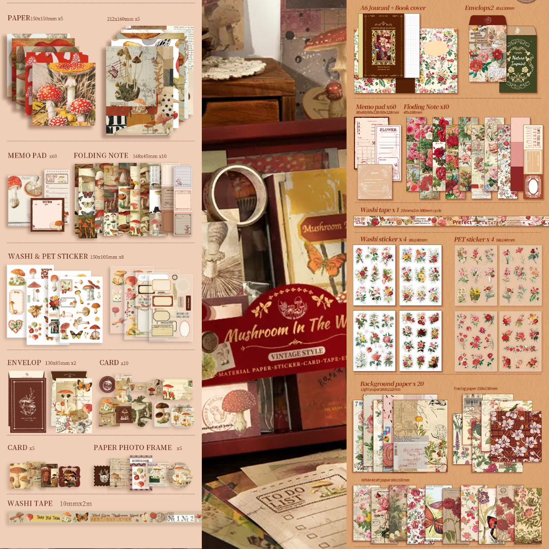 Mushroom In The Wind Journal Bundle