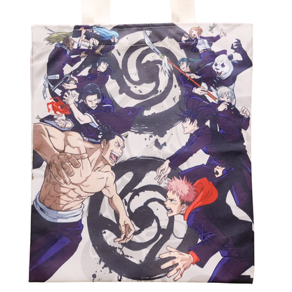 Jujutsu Kaisen Battle Scene Tote Bag
