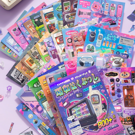 Japanese Retro Style Sticker Book