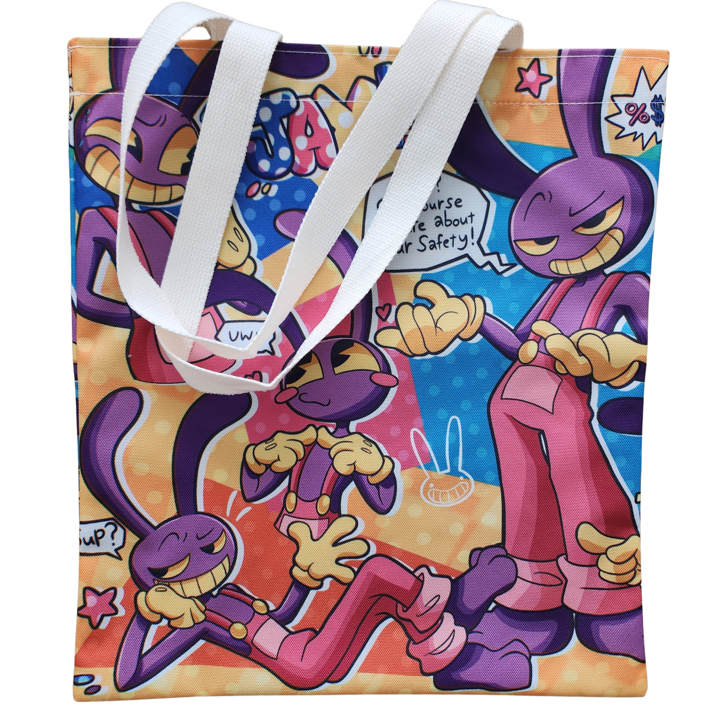 The Amazing Digital Circus Jax Canvas Tote Bag