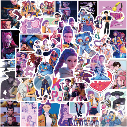 K-Pop Demon Hunters 50 Sticker Pack