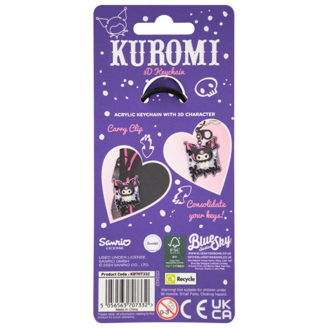 Kuromi Rebel Keychain
