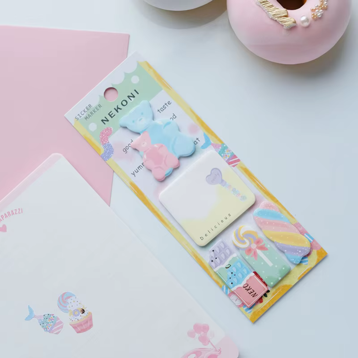 Kawaii Foodies Pearlescent Sticky Notes