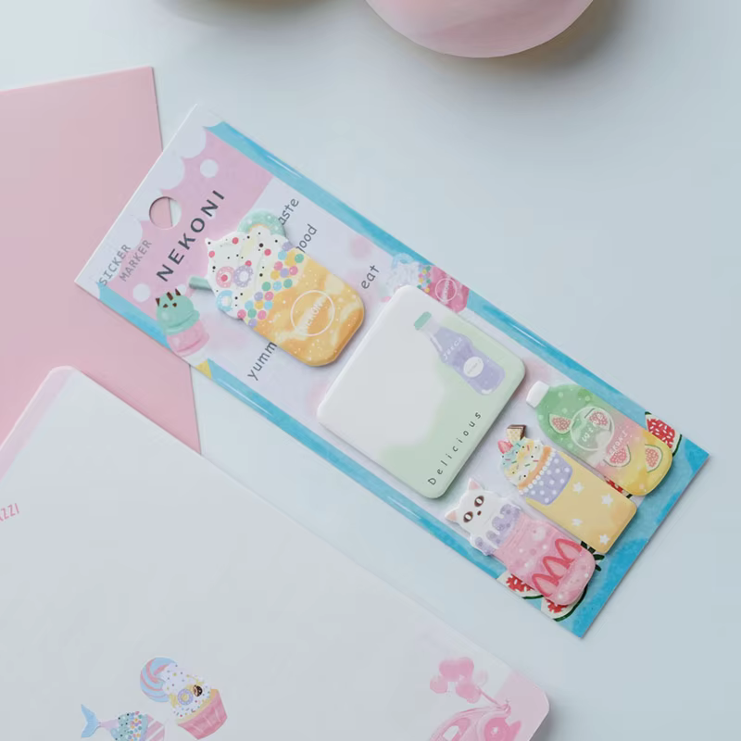 Kawaii Foodies Pearlescent Sticky Notes