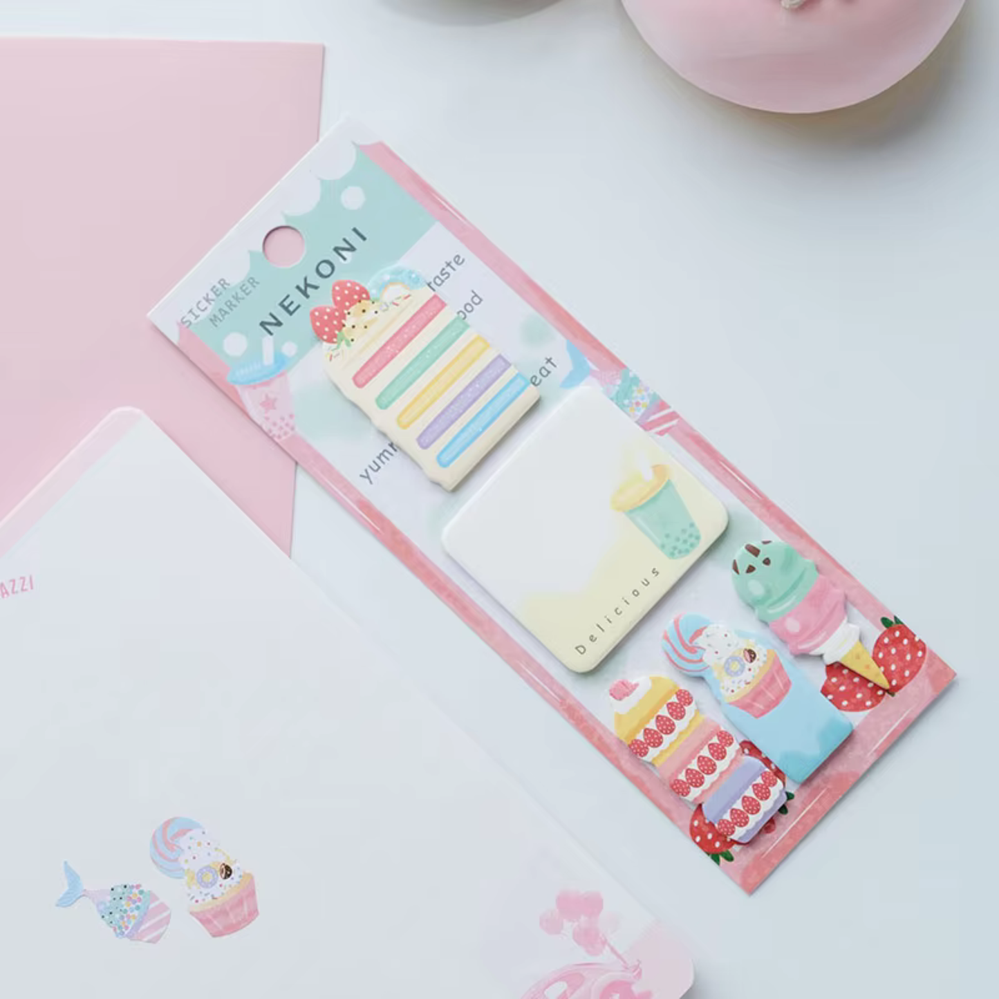 Kawaii Foodies Pearlescent Sticky Notes