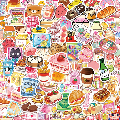 Kawaii Sweets 100 Piece Sticker Pack