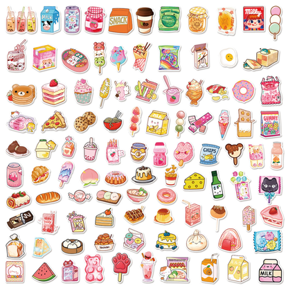 Kawaii Sweets 100 Piece Sticker Pack