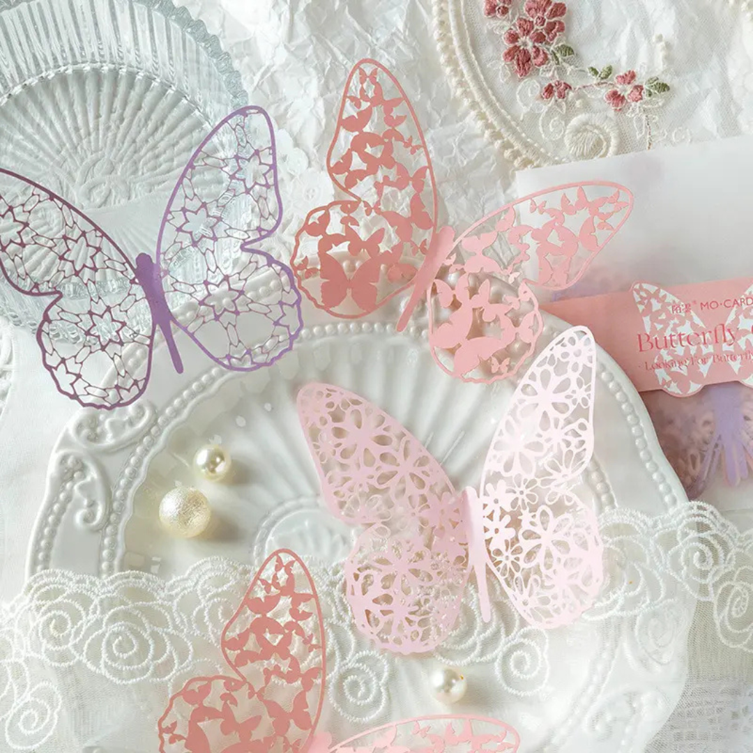 Lace Butterly Craft Papers