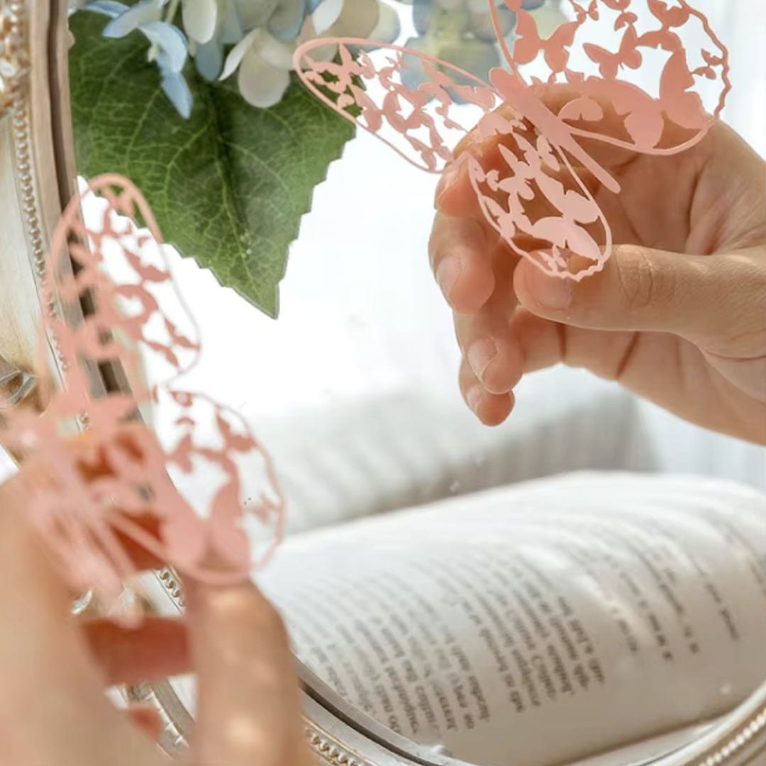 Lace Butterly Craft Papers