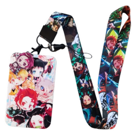 Chibi Demon Slayer ID Card Holder and Lanyard