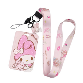 My Melody Charm ID Card Holder and Lanyard