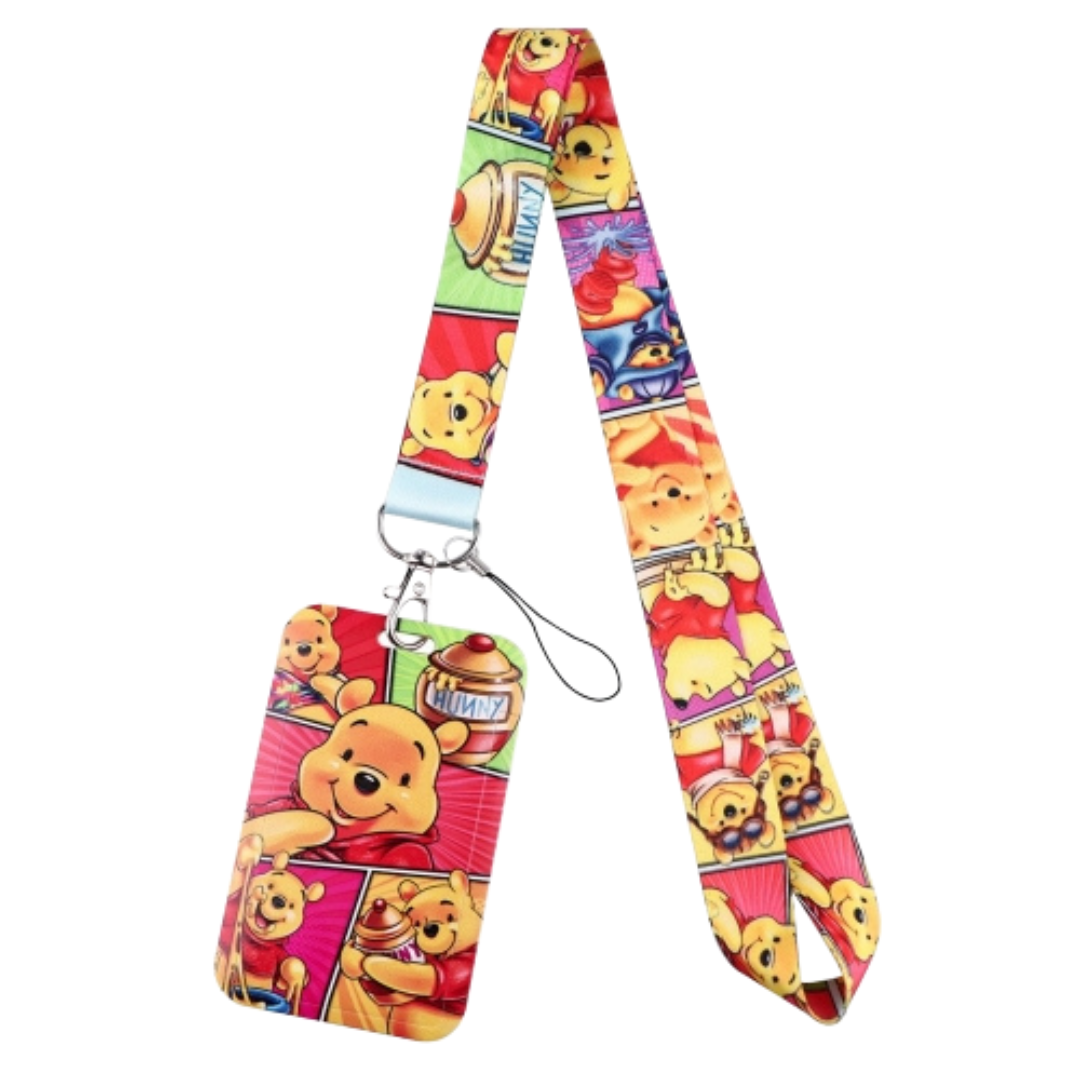 Winnie The Pooh ID Card Holder and Lanyard