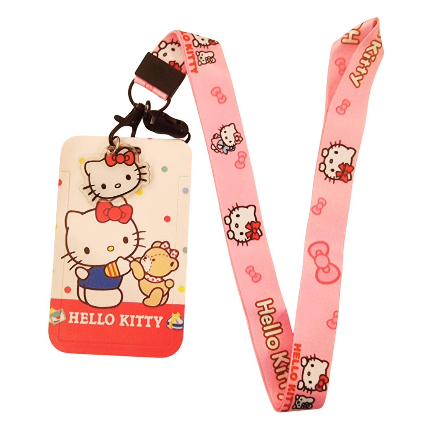 Hello Kitty Teddy Time ID Card and Lanyard