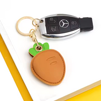 Paw Print Leather Airtag Pouch Keychain