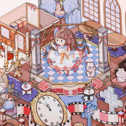 Lolita Isometric Sticker Scene